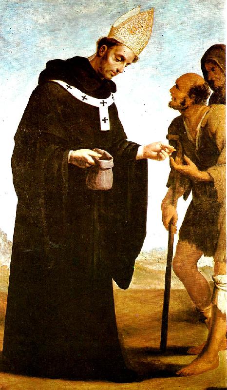 Francisco de Zurbaran st. toma,s de villanueva helping a cripple china oil painting image